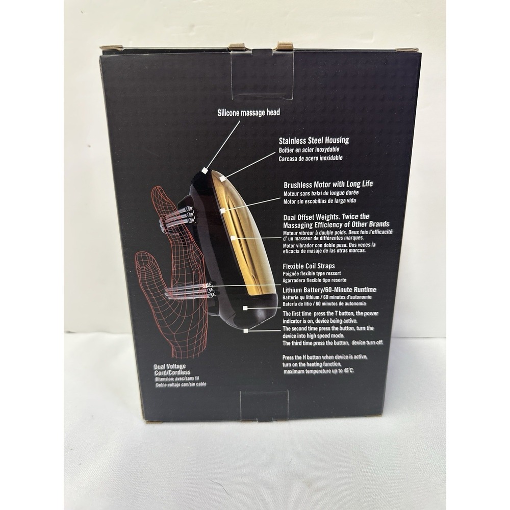 Gold Massager Barber Massage – Cordless Fast Ship - Picture 3 of 5